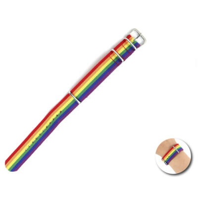 PRIDE - PULSEIRA DA BANDEIRA DO ARCO-ÍRIS