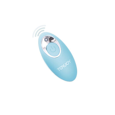 Toyjoy - felicidade, eu estou tão excitado vibrador com controle remoto azul toyjoy caliente. Pt