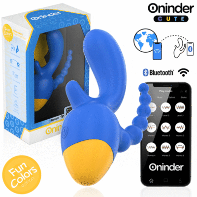 Alternative view of ONINDER CUTE - LOVE 3 SOME VIBRADOR TRIPLO - APLICATIVO MUNDIAL GRATUITO