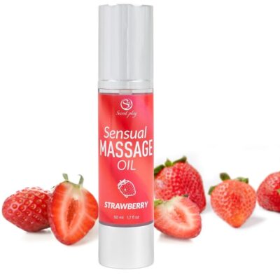 Secretplay - óleo de massagem de morango secretplay cosmetic caliente. Pt