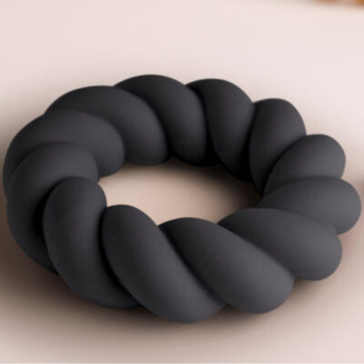 Rocks-off - anel masturbador de silicone preto twist rocks-off caliente. Pt