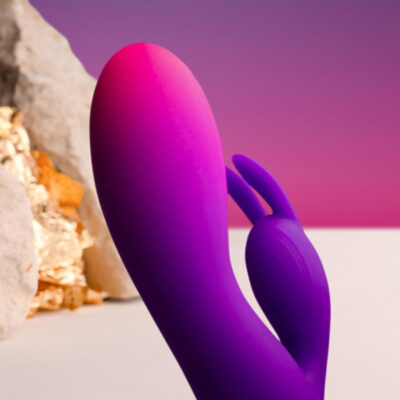 Alternative view of ROCKS-OFF - VIBRADOR GLO-GIRL PURPLE RABBIT