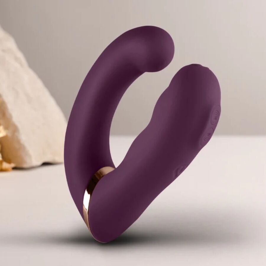 ROCKS-OFF - VIBRADOR DUPLO GEMINI ESTIMULADOR DE CLITÓRIS PONTO G ROXO 3 Rocks-off - vibrador duplo gemini estimulador de clitóris ponto g roxo - image 3
