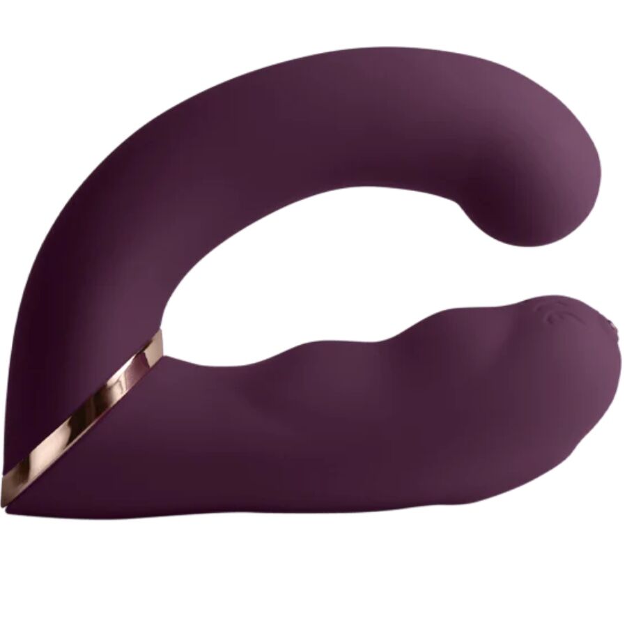 ROCKS-OFF - VIBRADOR DUPLO GEMINI ESTIMULADOR DE CLITÓRIS PONTO G ROXO 1 Rocks-off - vibrador duplo gemini estimulador de clitóris ponto g roxo