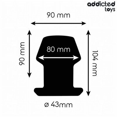 Addicted toys - plug anal extremo oco tamanho l 10,4 cm addicted toys caliente. Pt