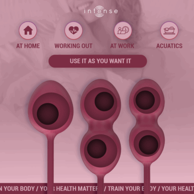 Intense - kit charli kegel ball burgundy intense health & fun caliente. Pt