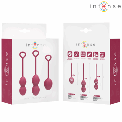 Intense - kit charli kegel ball burgundy intense health & fun caliente. Pt