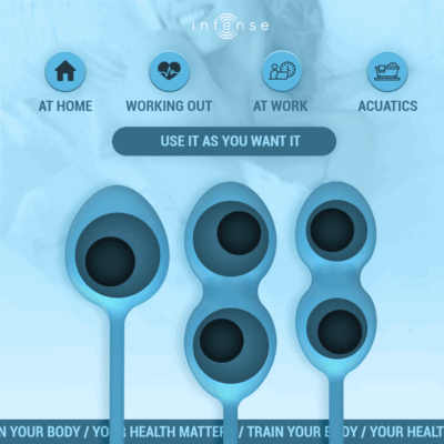 Intense - kit charli kegel ball azul intense health & fun caliente. Pt