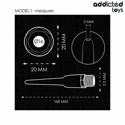 Addicted toys - limpador anal com adaptador universal modelo 1 addicted toys caliente. Pt