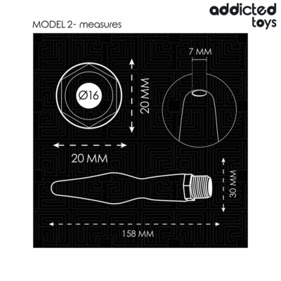 Addicted toys - limpador anal com adaptador universal modelo 2 addicted toys caliente. Pt