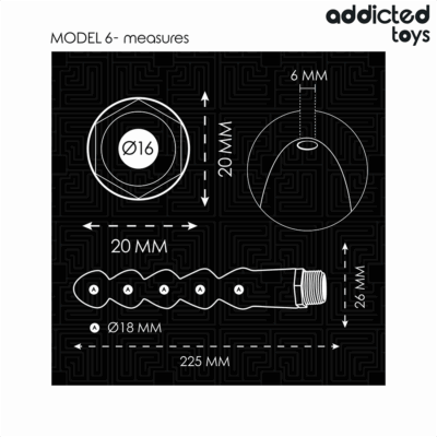 Addicted toys - limpador anal com adaptador universal modelo 6 addicted toys caliente. Pt