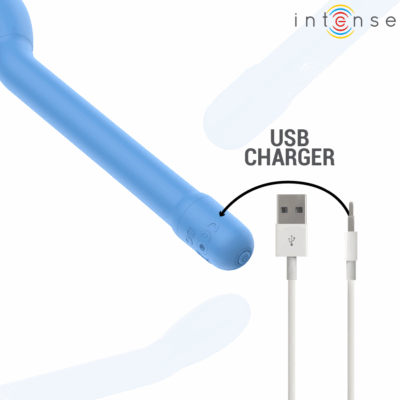 INTENSE - ESTIMULADOR DE PONTO G RECARREGÁVEL KARLIE AZUL 14 Intense - estimulador de ponto g recarregável karlie azul intense fun caliente. Pt