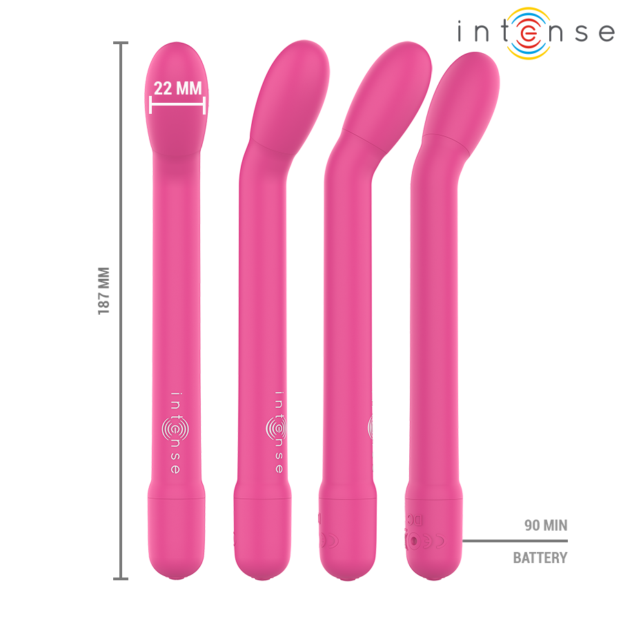 INTENSE - ESTIMULADOR DE PONTO G RECARREGÁVEL KARLIE ROSA 3 Intense - estimulador de ponto g recarregável karlie rosa - image 3