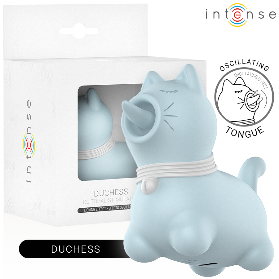 INTENSE - ESTIMULADOR DUCHESS COM LÍNGUA GIRATÓRIA 360º AZUL 1 Intense - estimulador duchess com língua giratória 360º azul