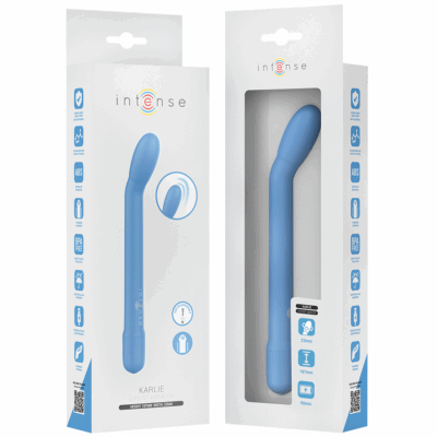 INTENSE - ESTIMULADOR DE PONTO G RECARREGÁVEL KARLIE AZUL 15 Intense - estimulador de ponto g recarregável karlie azul intense fun caliente. Pt