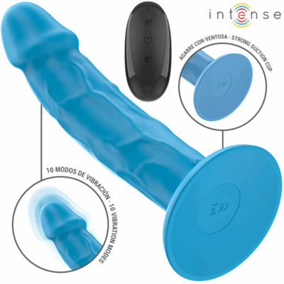 Alternative view of INTENSE - VIBRADOR REALÍSTICO PHOEBE 10 VIBRAÇÕES CONTROLE REMOTO AZUL