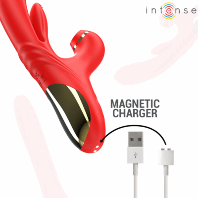 Intense - vibrador multifuncional karol thrust & stimulation & ondas estimulantes vermelho - image 7