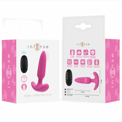 INTENSE - ROSS ANAL PLUG 10 VIBRAÇÕES ROSA CONTROLE REMOTO 13 Embalagem: caixa intense anal toys caliente. Pt