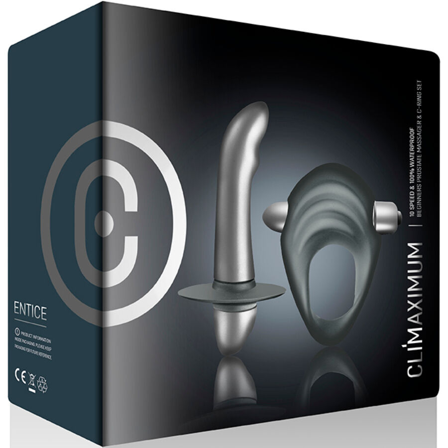 CLIMAXIMUM - KIT ENTICE ANEL PENIANO + VIBRADOR DE PRÓSTATA INICIANTES 5 Climaximum - kit entice anel peniano + vibrador de próstata iniciantes - image 5