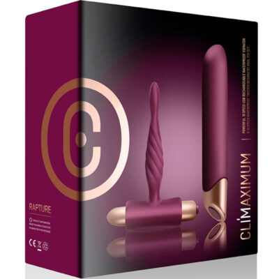 Climaximum - kit rapture vibrador clássico + plug anal para iniciantes climaximum caliente. Pt