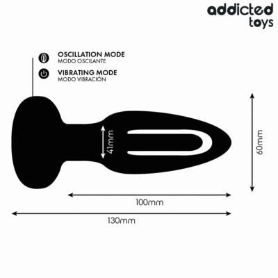 Addicted toys - plug anal com língua vibratória e controle remoto addicted toys caliente. Pt