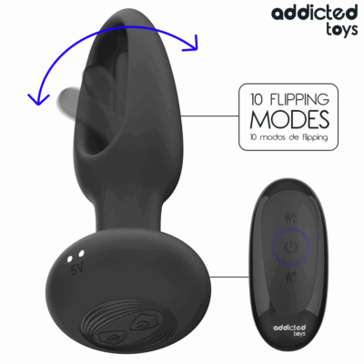 Alternative view of ADDICTED TOYS - PLUG ANAL COM LÍNGUA VIBRATÓRIA E CONTROLE REMOTO