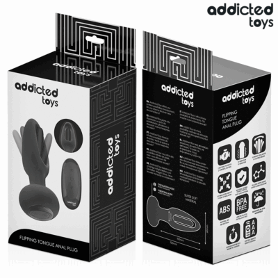 Addicted toys - plug anal com língua vibratória e controle remoto addicted toys caliente. Pt