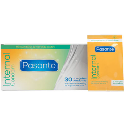PASANTE - PRESERVATIVOS FEMININOS INTERNOS CAIXA 30 UNIDADES