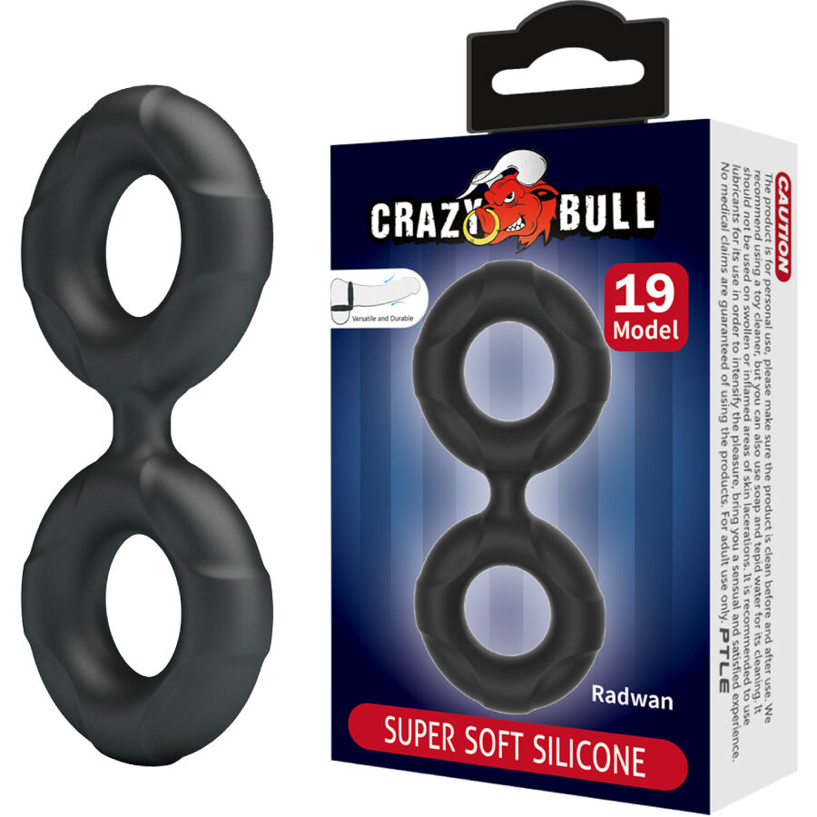 CRAZY BULL - ANEL DUPLO DE SILICONE RADWAN MODELO 19 1 Crazy bull - anel duplo de silicone radwan modelo 19
