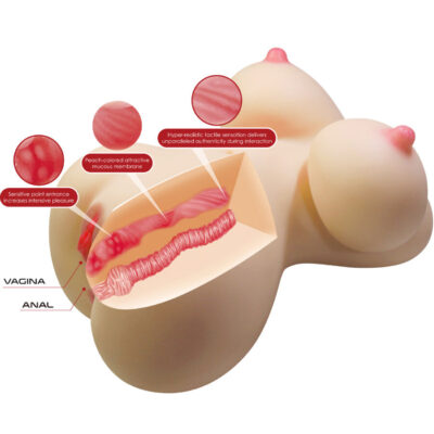 Crazy bull - fiona tronco feminino realista vagina e anal 7,1 kg crazy bull caliente. Pt