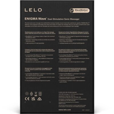 Lelo - enigma wave massageador de tripla vibração cyber roxo lelo caliente. Pt