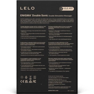 Lelo - enigma duplo vibrador sônico point g cyber roxo lelo caliente. Pt