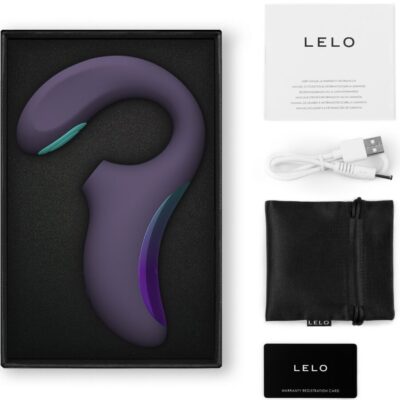 Lelo - enigma duplo vibrador sônico point g cyber roxo lelo caliente. Pt