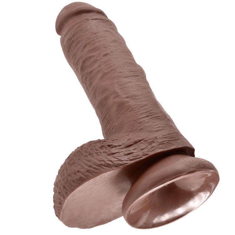KING COCK - 8" PENE REALÍSTICO MARRÓN 20.3 CM 5 King cock - 8" pene realístico marrón 20. 3 cm - image 5