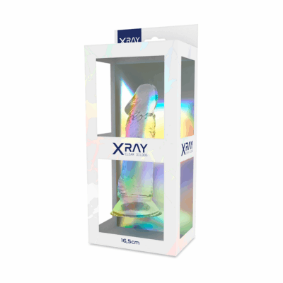 Xray clear cock 16,5 cm x 4 cm x ray caliente. Pt