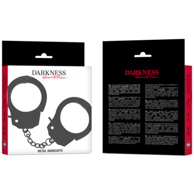 Darkness - algemas de metal para mos negras darkness bondage caliente. Pt
