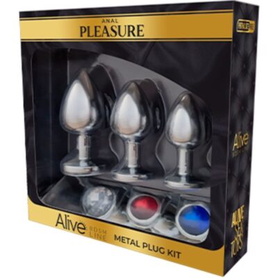 Alternative view of ALIVE - KIT PRAZER ANAL 3 PLUG METAL