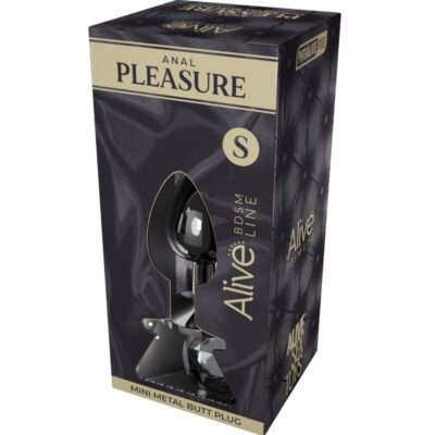 Alternative view of ALIVE - MINI PLUG PRAZER ANAL METAL PRETO TAMANHO S