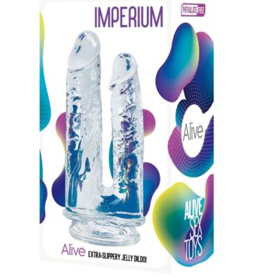 Alternative view of ALIVE - IMPERIUM DUPLO PÉNIS REALISTA TRANSPARENTE 12/14 CM