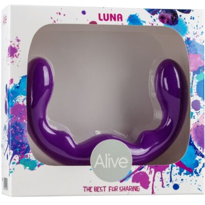 Alternative view of ALIVE - LUNA DILDO DUPLA PENETRAÇÃO VIOLETA SILICONE 25 CM