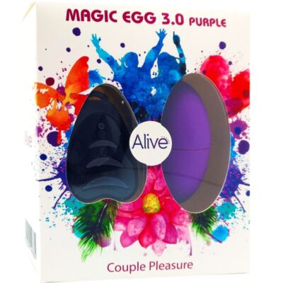 Alternative view of ALIVE - MAGIC EGG 3.0 OVO VIBRATÓRIO CONTROLE REMOTO VIOLETA