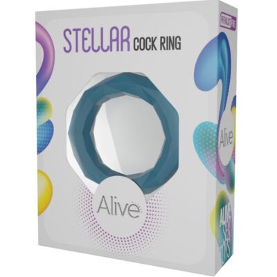 Alive - anel de galo estelar verde alive caliente. Pt