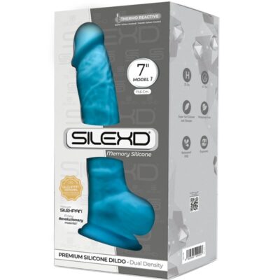 Alternative view of SILEXD - MODELO 1 PÊNIS REALÍSTICO PREMIUM SILEXPAN SILICONE AZUL 17.5 CM