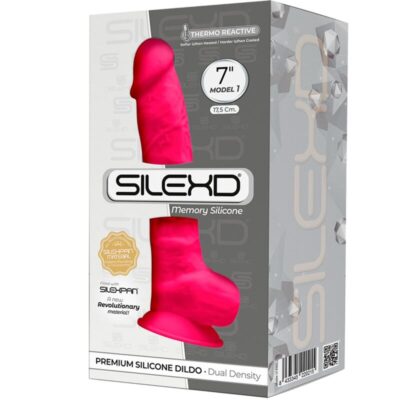 Silexd - modelo 1 pênis realístico premium silexpan silicone fúcsia 17. 5 cm silexd caliente. Pt