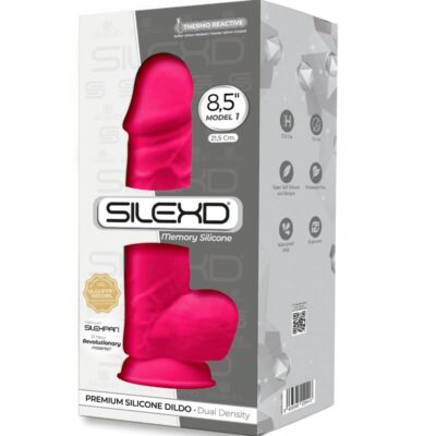 Silexd - modelo 1 pênis realístico premium silexpan silicone fúcsia 21. 5 cm silexd caliente. Pt