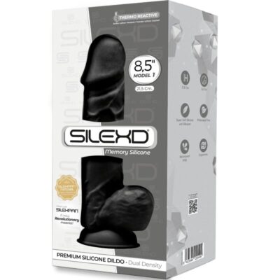 Silexd - modelo 1 pênis realístico premium silexpan silicone preto 21. 5 cm silexd caliente. Pt