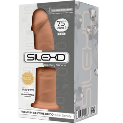 Silexd - modelo 2 pênis realístico premium silexpan silicone caramelo 19 cm silexd caliente. Pt
