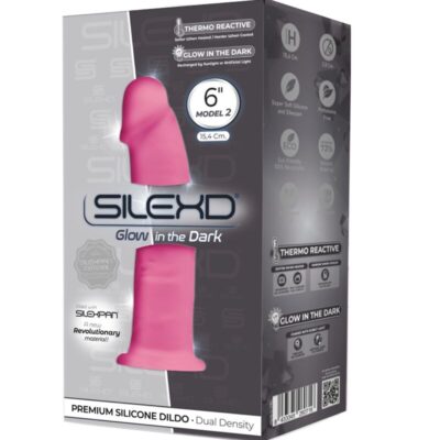 Alternative view of SILEXD - MODELO 2 PÊNIS REALISTA PREMIUM SILEXPAN SILICONE FLUORESCENTE ROSA 15 CM