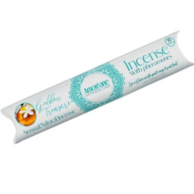Amoreane - incenso tesouro dourado com feromonas aroma de jasmim amoreane caliente. Pt
