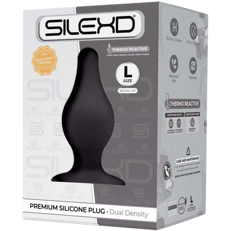 SILEXD - MODELO 2 PLUG ANAL PREMIUM SILEXPAN SILICONE PREMIUM TERMOREATIVO TAMANHO L 2 Silexd - modelo 2 plug anal premium silexpan silicone premium termoreativo tamanho l - image 2